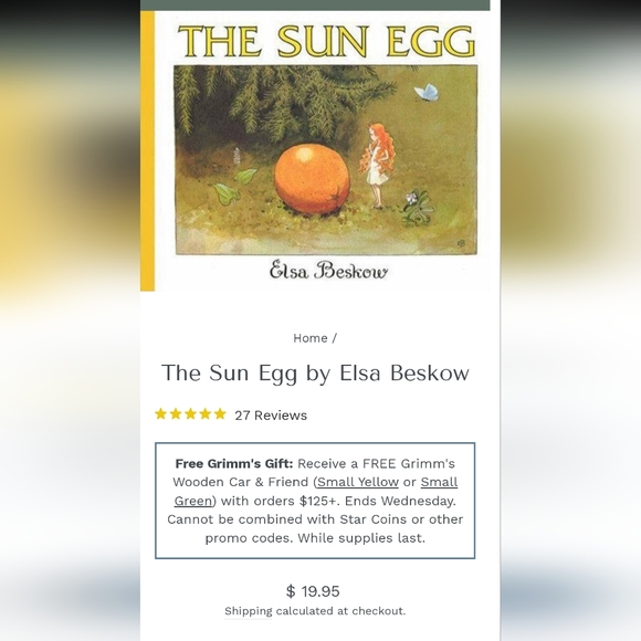 Rätt Start The Sun Egg Children's Tableware Set, Utensils, & Book (Elsie Beskow) - Picture 9 of 9